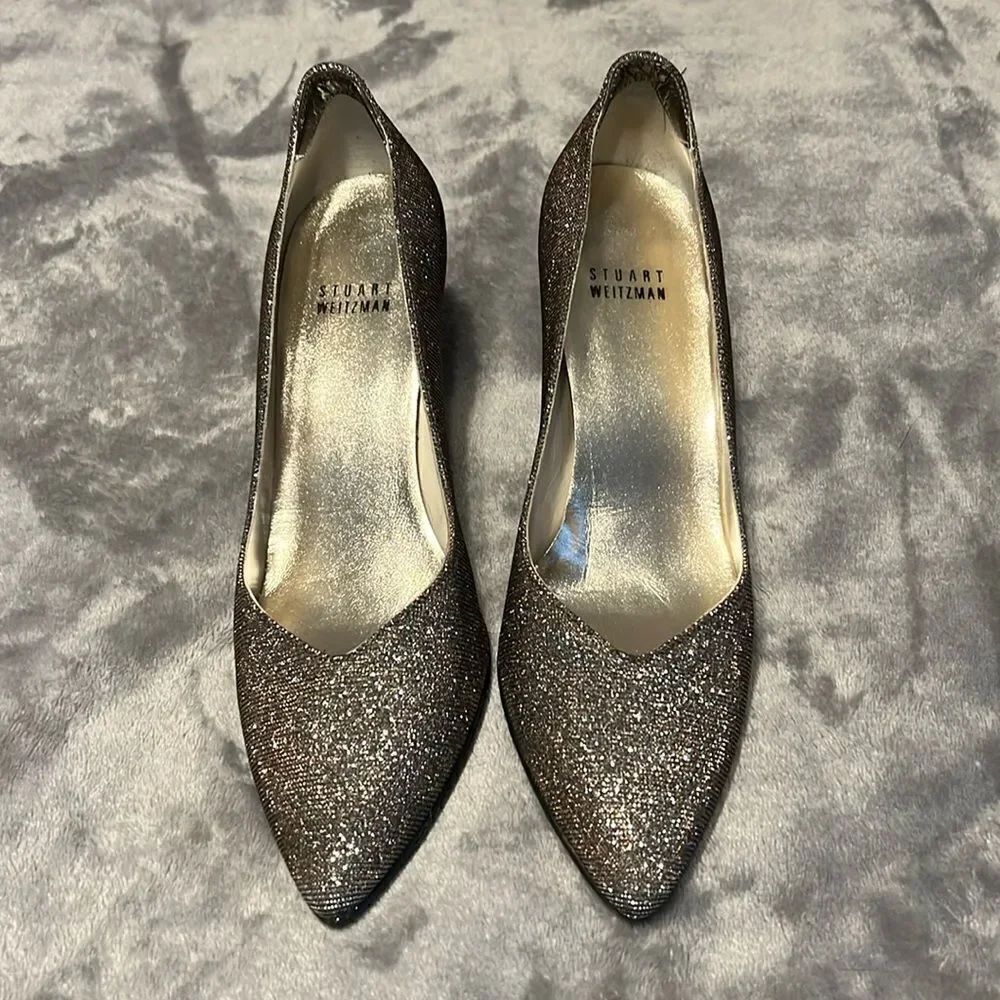 Stuart Weiztman Gold/Copper Heels